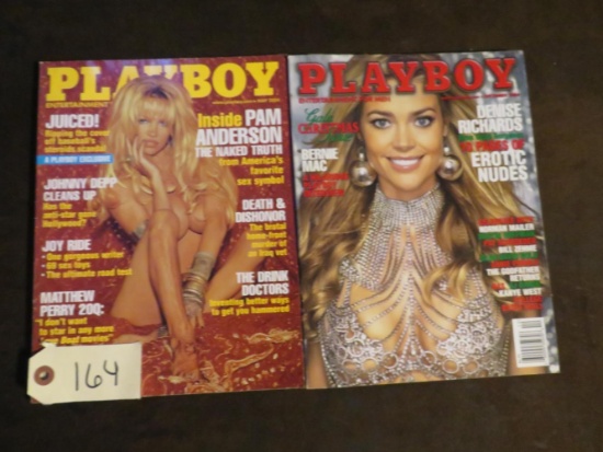 Playboy May04 (Pamela Anderson), Dec04 (Denise Richards)