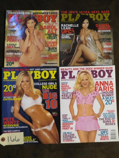Playboy Dec08, Nov08, Oct08, Sep08 (Anna Ferris)