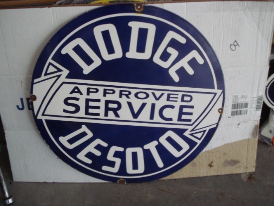 Dodge Desoto 30” sign
