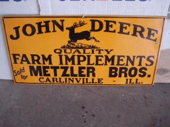 John Deere Farm Implements 13” x 28” sign