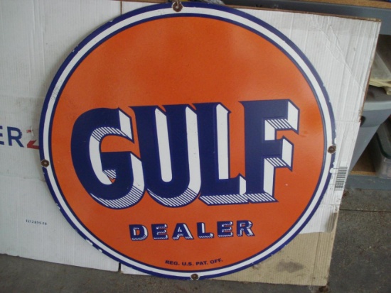 Gulf Dealer 30” sign