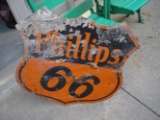 Phillips 66 sign metal 30”
