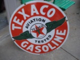 Texaco gasoline sign porcelain 30”