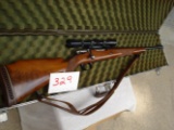 Browning Hi power rifle safari, 264 win mag, browning 2x7x scope, leather strap, #10455