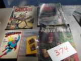 Wolfman & Mummy Pins, Captain, 3-10? Comics – Robin Hood, Gallant Man in Flight, Superman Book
