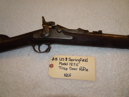 US Springfield Model 1870 Trap Door Rifle