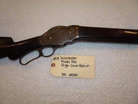 Winchester Model 1901 10 ga. Lever Action Shotgun