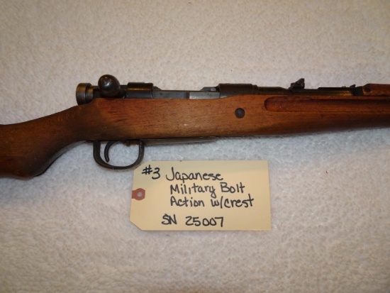 Japanese Military  Bolt Action w/Crest