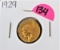 1929 Liberty Head Gold 2 1/2 Dollars