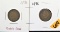 1898, 1896 Indian Head Cents