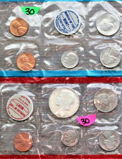 1970-D Denver Mint Set, 1970 San Francisco Mint Set