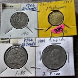 4 Foreign Coins