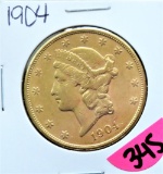 1904 Liberty $20 Gold Piece