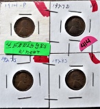 4 Early Year Wheat Cents