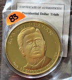 Ronald Reagan 40th President Mint Gold Dollar