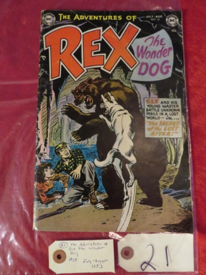 Adventure of rex the wonder dog #10 july august 1953