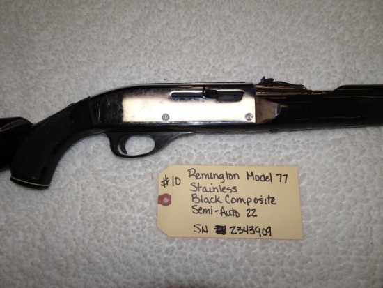 Remington Model 77 Stainless Black Composite Semi-Auto 22