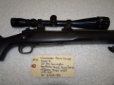 Winchester Heavy Varmit Model 70 22-250 Remington Synthetic Stock Heavy Barrel w/Tasco Scope 6x24 w/