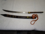 Samari Sword w/wooden sheath Total Length 32