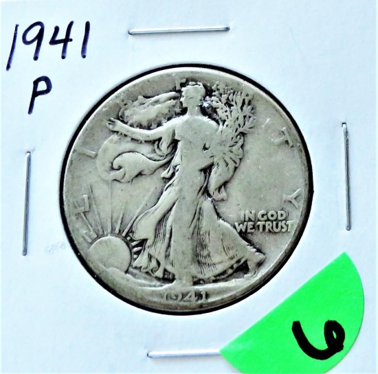 1941-P Walking Liberty Half Dollar