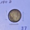 1911-D Barber Dime