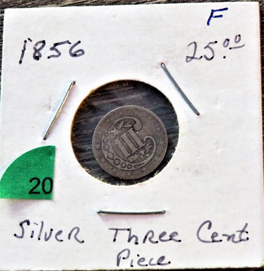 1856 3 Cent silver