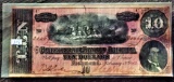 1864 $10 Confederate Note