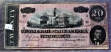 1864 $20 Confederate Note