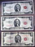 1953, 1953B, 1953C $2 US Note