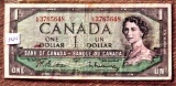 1954 Canada $1 Obsolete Note