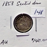 1853 Seated Dime