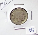 1913 T1 Buffalo Nickel