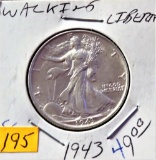 1943 Walking Liberty Half