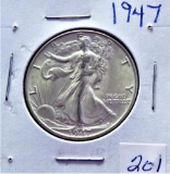 1947 Walking Liberty Half