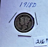 1918-D Mercury Dime