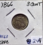 1866 3 Cent Nickel