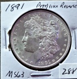 1891 Morgan Dollar