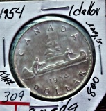 1954 Canada Silver Dollar