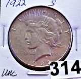 1922-S Peace Dollar