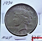 1934 Peace Dollar