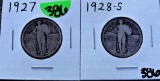 1927, 1928-S Quarters