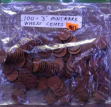 100+ S Mintmark Wheat Cents