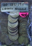 (20) 1897-1911 Liberty Nickels