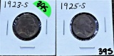 1923-S, 1925-S Buffalo Nickels