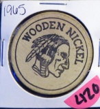 1965 Wooden Nickel