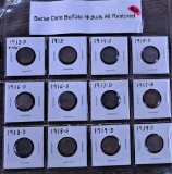 Better Date Buffalo Nickels on Sheet