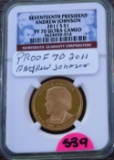 17th President 2011-S Andrew Johnson $1