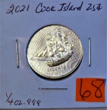 2021 Cool Islands Quarter Reverse Proof