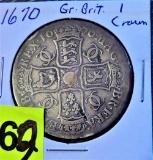 1670 Great Britain 1 Crown