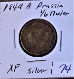 1849-A Prussia 1/6 Thales